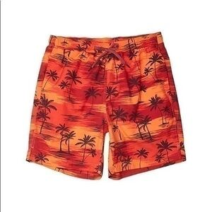 Men’s SAXX Cannonball 2-in-1 Swim Shorts | Sunset Palm Red